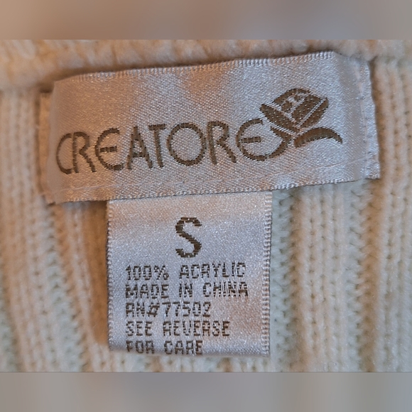 Vintage CREATORE full-zip sweater/jacket Size S - Picture 7 of 7